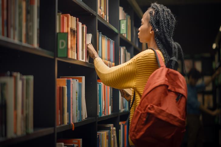 bookshelf with-diverse-books