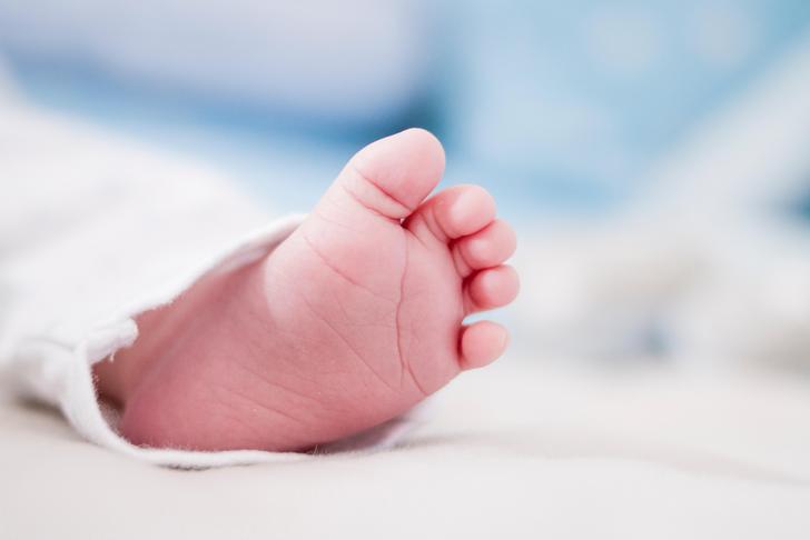 bottom of a baby's foot