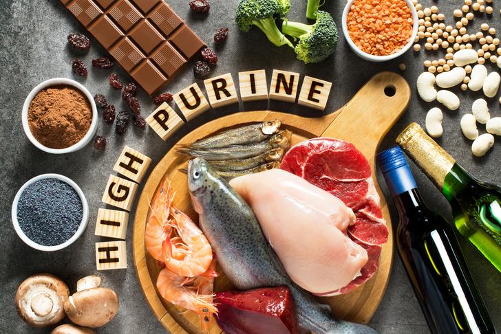 high purine foods gout